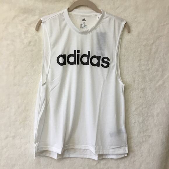 Adidas White & Black Dash Tank Top - Picture 2 of 8